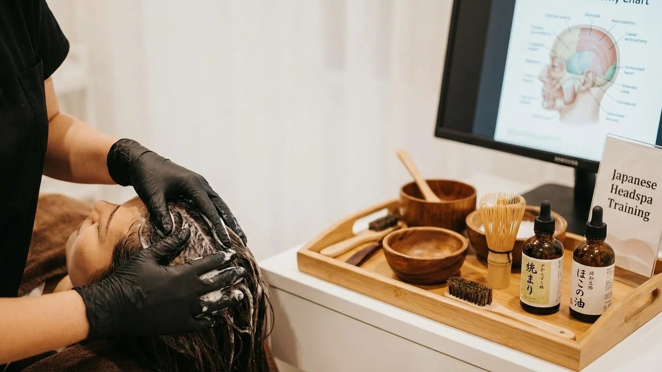 Training Japanse Headspa training bij Beauty Icon Academy