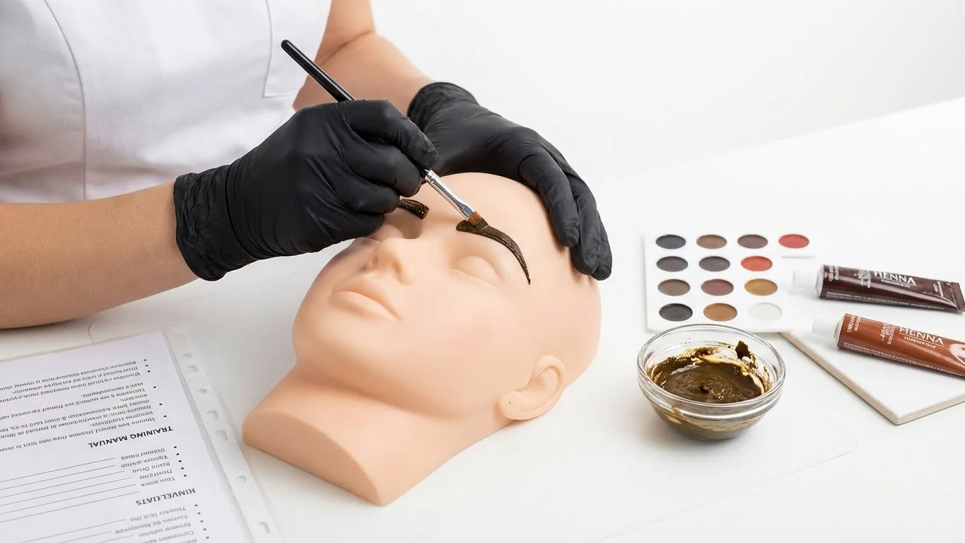 Training Henna Brows & Wenkbrauwen Verven training bij Beauty Icon Academy